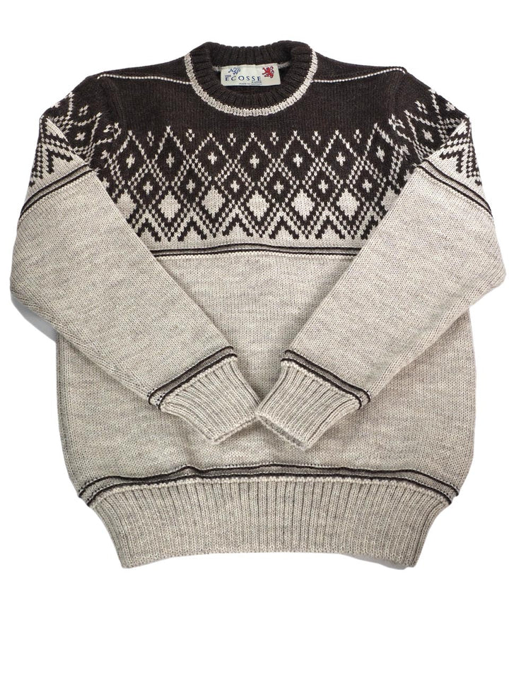 COMMANDO ECOSSE 41168 Nordic ノルディック柄 クルーネック セーター