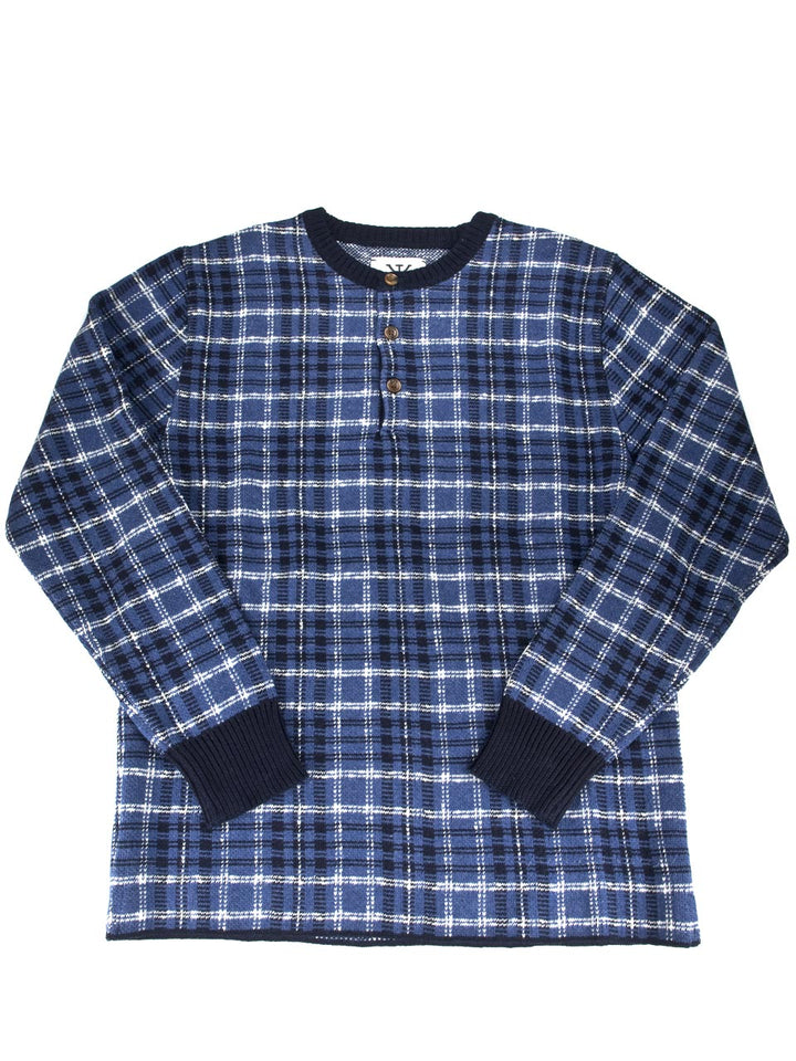 MUUA AND-18S07 10Gジャガード ヘンリーネック