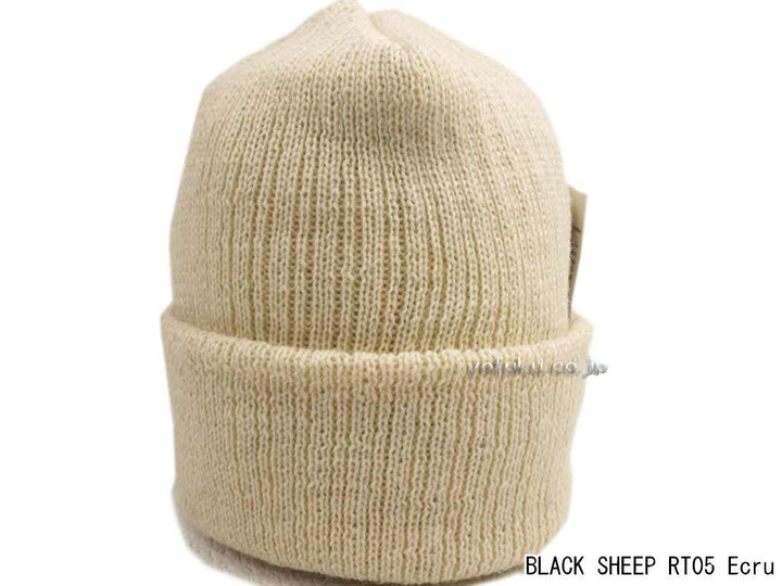 ブラックシープ ワッチキャップ BLACK SHEEP RT05 (細編み)ecru