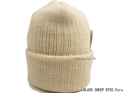 ブラックシープ ワッチキャップ BLACK SHEEP RT05 (細編み)ecru