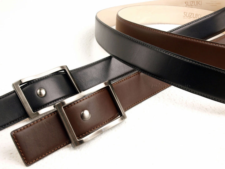 Men's belt steplessly adjustable FURIKO buckle belt