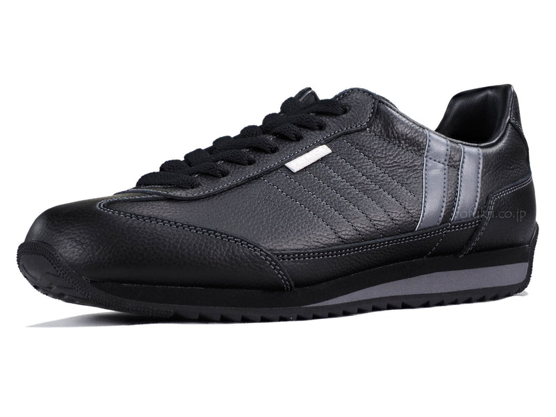 パトリック スニーカー マラソン・レザー ブラック/グレー PATRICK