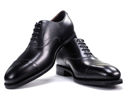 SUZUKI Goodyear welted Cap Toe BLK 1577001SZ グッドイヤー ストレートチップ ブラック