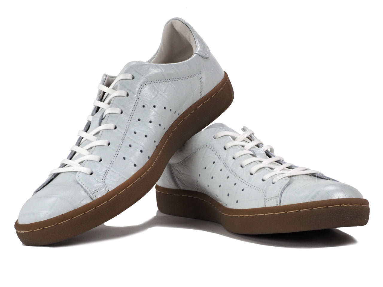 パトリック スニーカー パンチ・アンティーククロコ ホワイト PATRICK PUNCH-AC WHT 506160