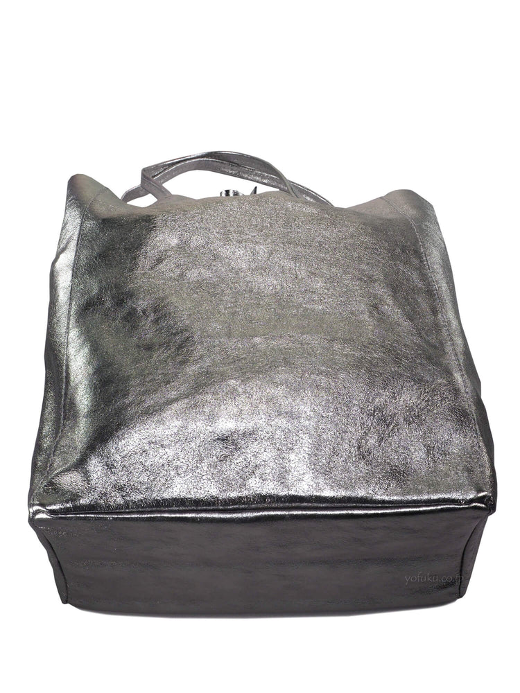 frou frou BAGS BS0001 Shopper Big Frou Leather Tote Bag