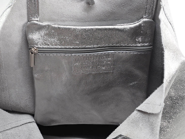 frou frou BAGS BS0001 Shopper Big Frou Leather Tote Bag