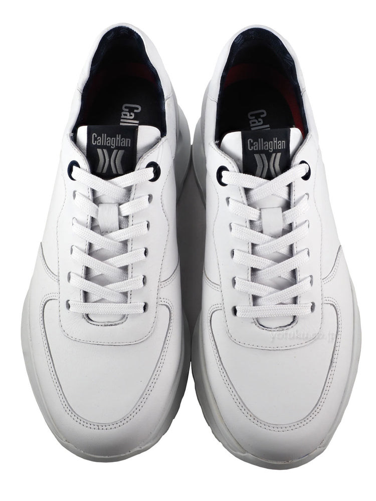 カラハン マレソールスニーカー ホワイト CallagHan 17813-5 SPRINGER GLACIAL
