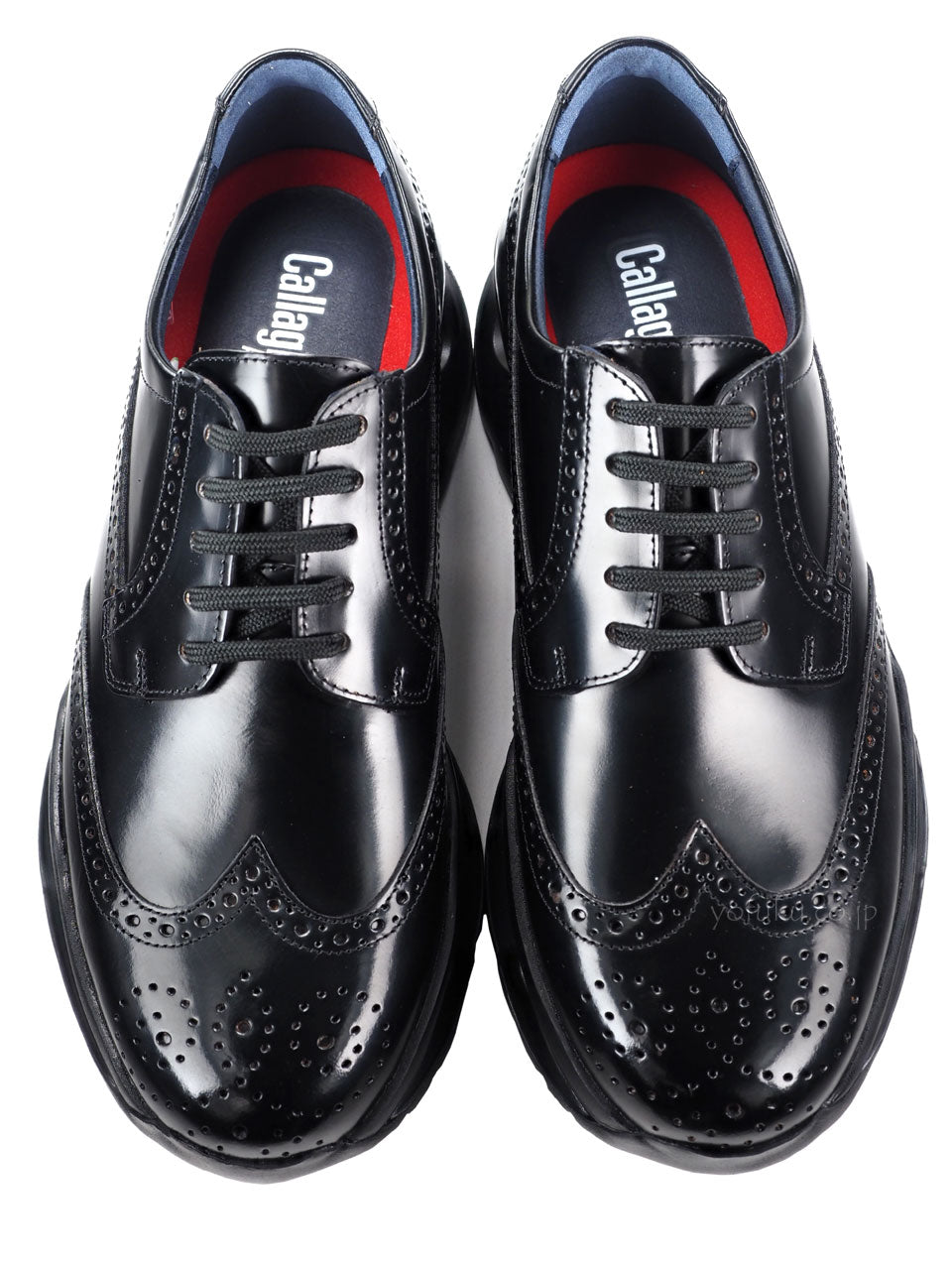 カラハン マレソールシューズ ウイングチップ ブラック CallagHan 17808  FLORENTIC NEGRO
