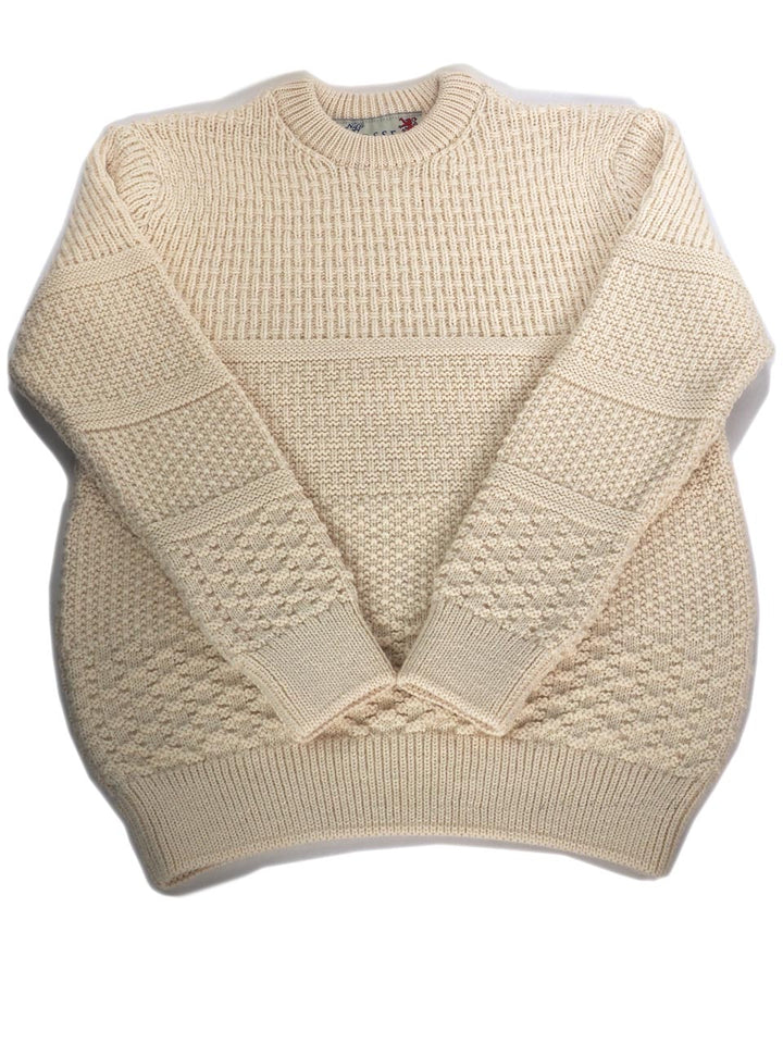 COMMANDO ECOSSE 41159 ARAN アラン柄 クルーネック セーター