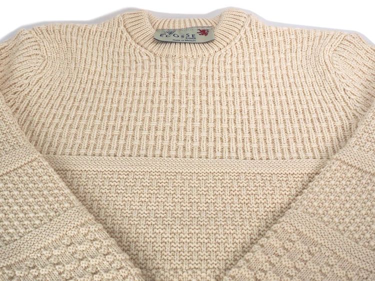 COMMANDO ECOSSE 41159 ARAN アラン柄 クルーネック セーター