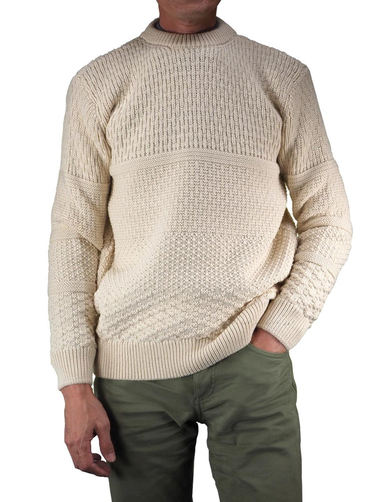 COMMANDO ECOSSE 41159 ARAN アラン柄 クルーネック セーター