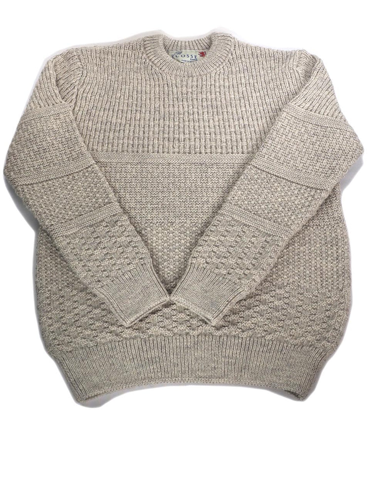 COMMANDO ECOSSE 41159 ARAN アラン柄 クルーネック セーター