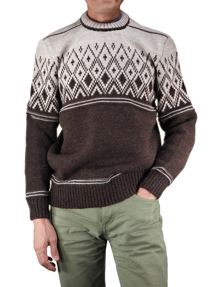 COMMANDO ECOSSE 41168 Nordic ノルディック柄 クルーネック セーター