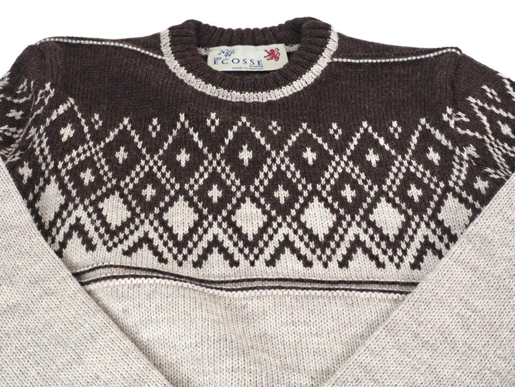 COMMANDO ECOSSE 41168 Nordic ノルディック柄 クルーネック セーター