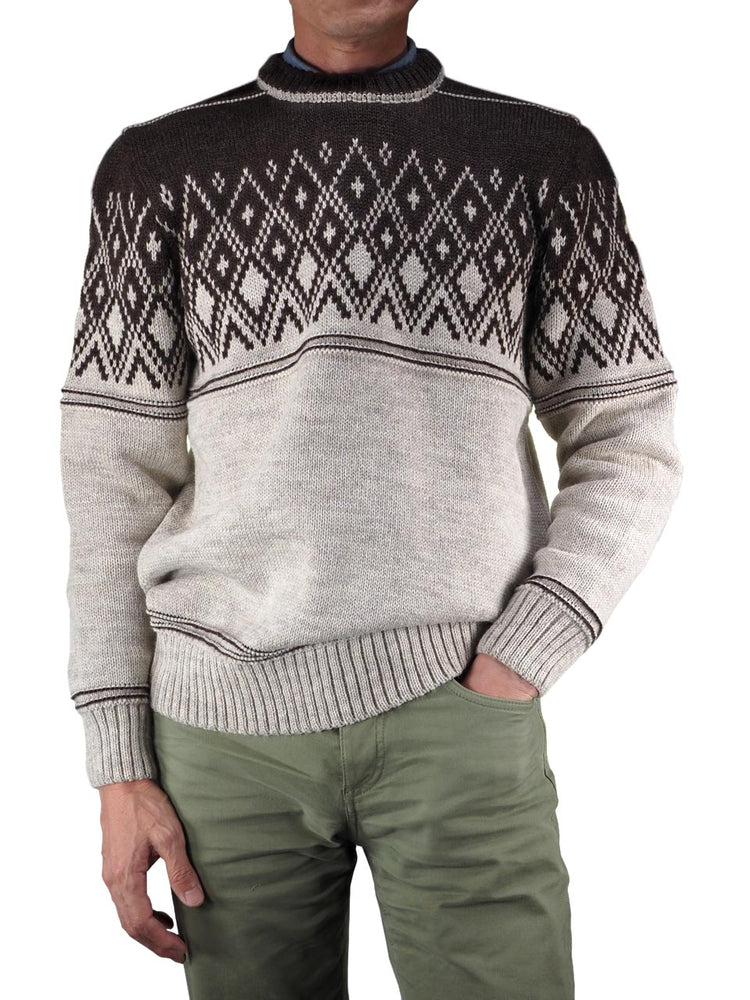 COMMANDO ECOSSE 41168 Nordic ノルディック柄 クルーネック セーター