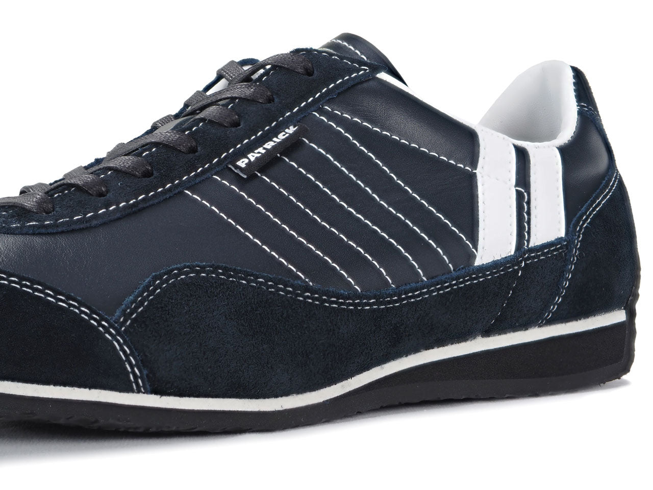 パトリック スタジアム・レザー ネイビー PATRICK STADIUM-LE NVY 505412