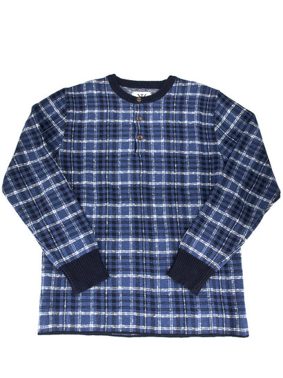 MUUA AND-18S07 10Gジャガード ヘンリーネック