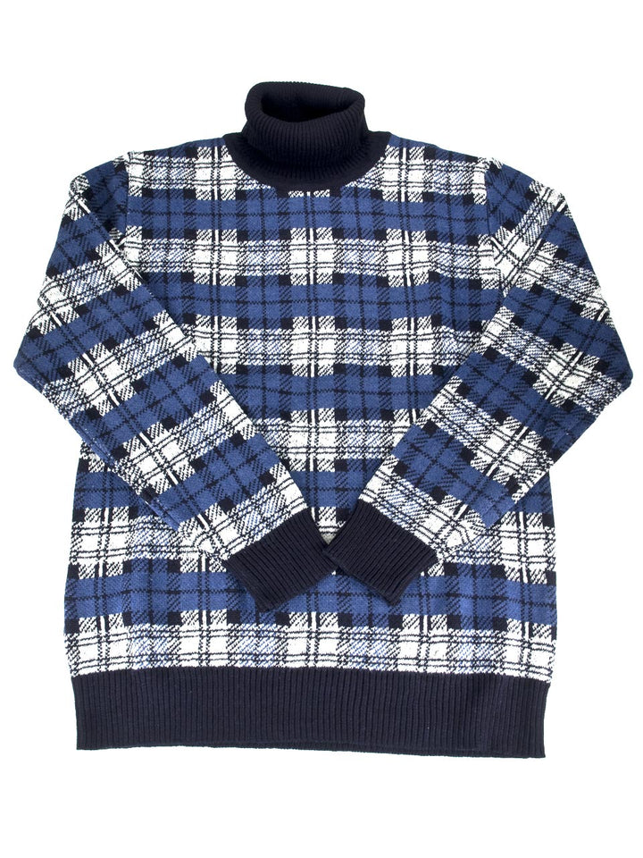 MUUA AND-18S06 10Gジャガード タートルネックニット