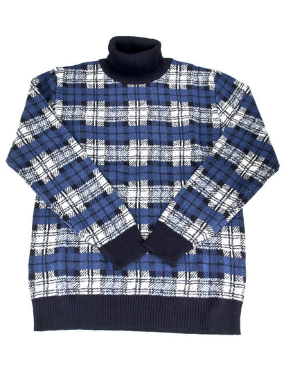 MUUA AND-18S06 10Gジャガード タートルネックニット