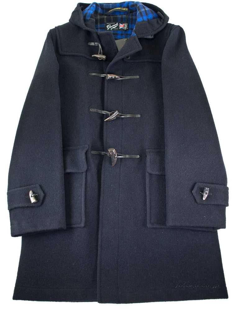 GLOVERALL 512 DUFFLE COAT ANNIVERSARY CHECK  グローバーオール ダッフルコート アニバーサリーチェック NAVY 38(M)