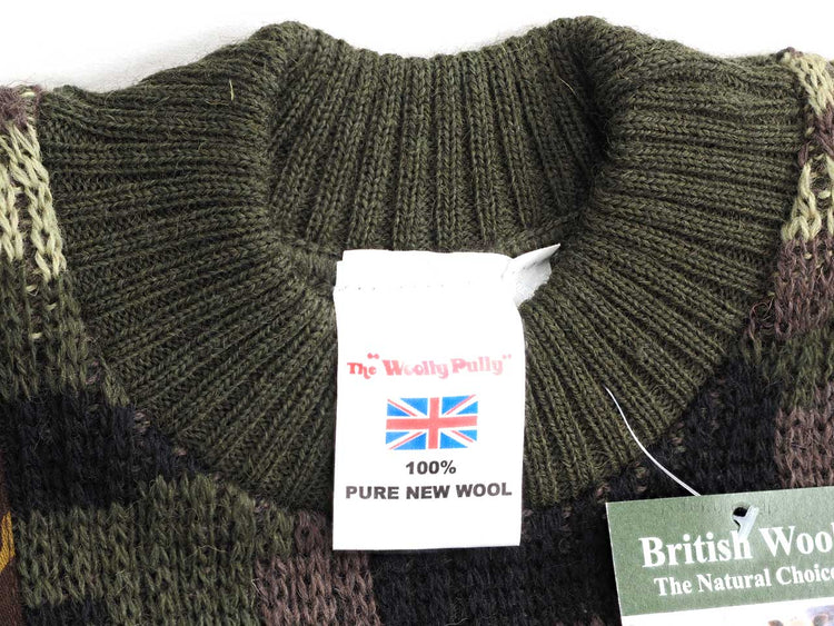 COMMANDO WOOLLY PULLY 33104 WOODLAND CAMOUFLAGE ウッドランドパターン カモフラージュセーター