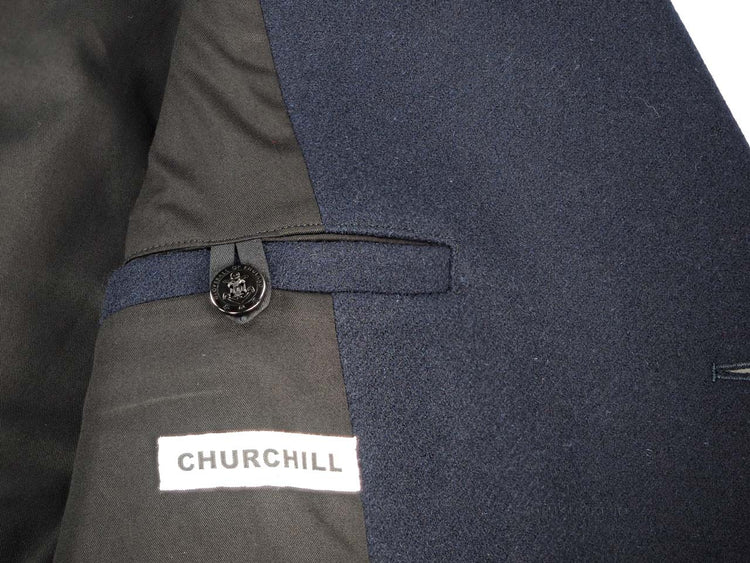 GLOVERALL MC7690/EM CHURCHILL Reefer Coat NAVY Glover oar P coat navy