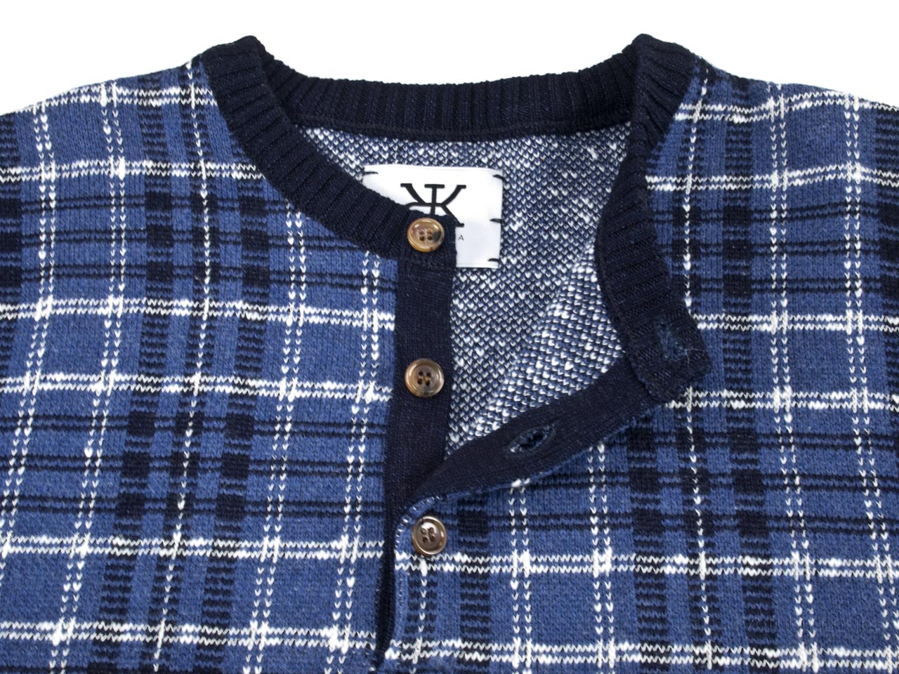 MUUA AND-18S07 10G Jacquard Henry Neck