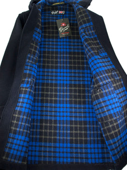 GLOVERALL 512 DUFFLE COAT ANNIVERSARY CHECK  グローバーオール ダッフルコート アニバーサリーチェック NAVY 38(M)