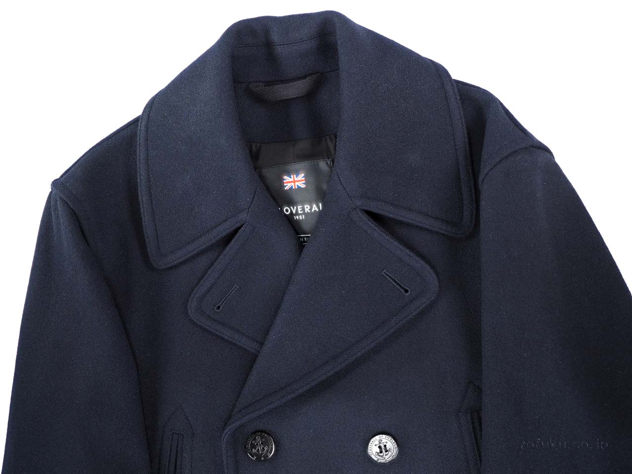 GLOVERALL MC7690/EM CHURCHILL Reefer Coat NAVY Glover oar P coat navy