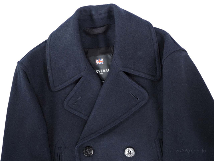 GLOVERALL MC7690/EM CHURCHILL Reefer Coat NAVY Glover oar P coat navy