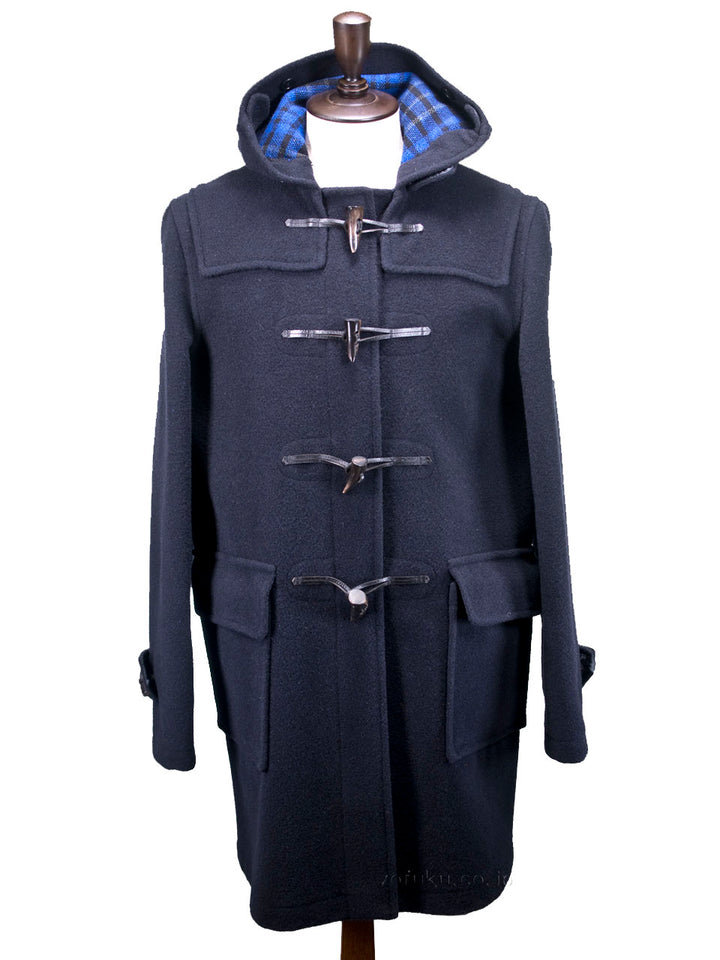 GLOVERALL 512 DUFFLE COAT ANNIVERSARY CHECK Gloverall 粗呢大衣週年格紋 NAVY 38(M)