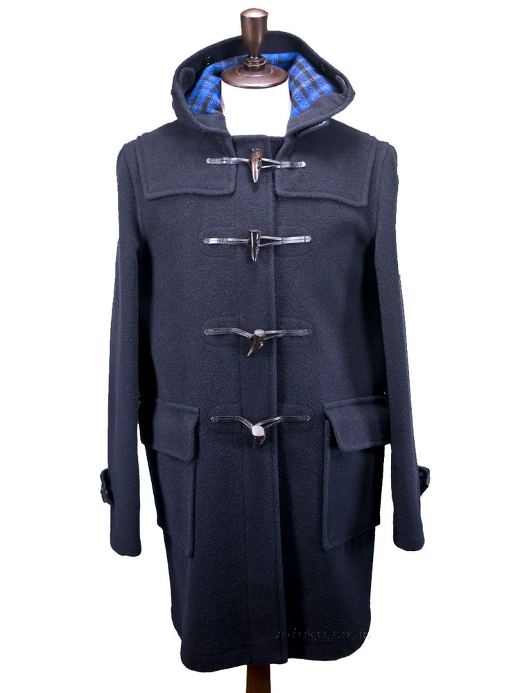 GLOVERALL 512 DUFFLE COAT ANNIVERSARY CHECK Gloverall duffel coat anniversary check NAVY 38(M)