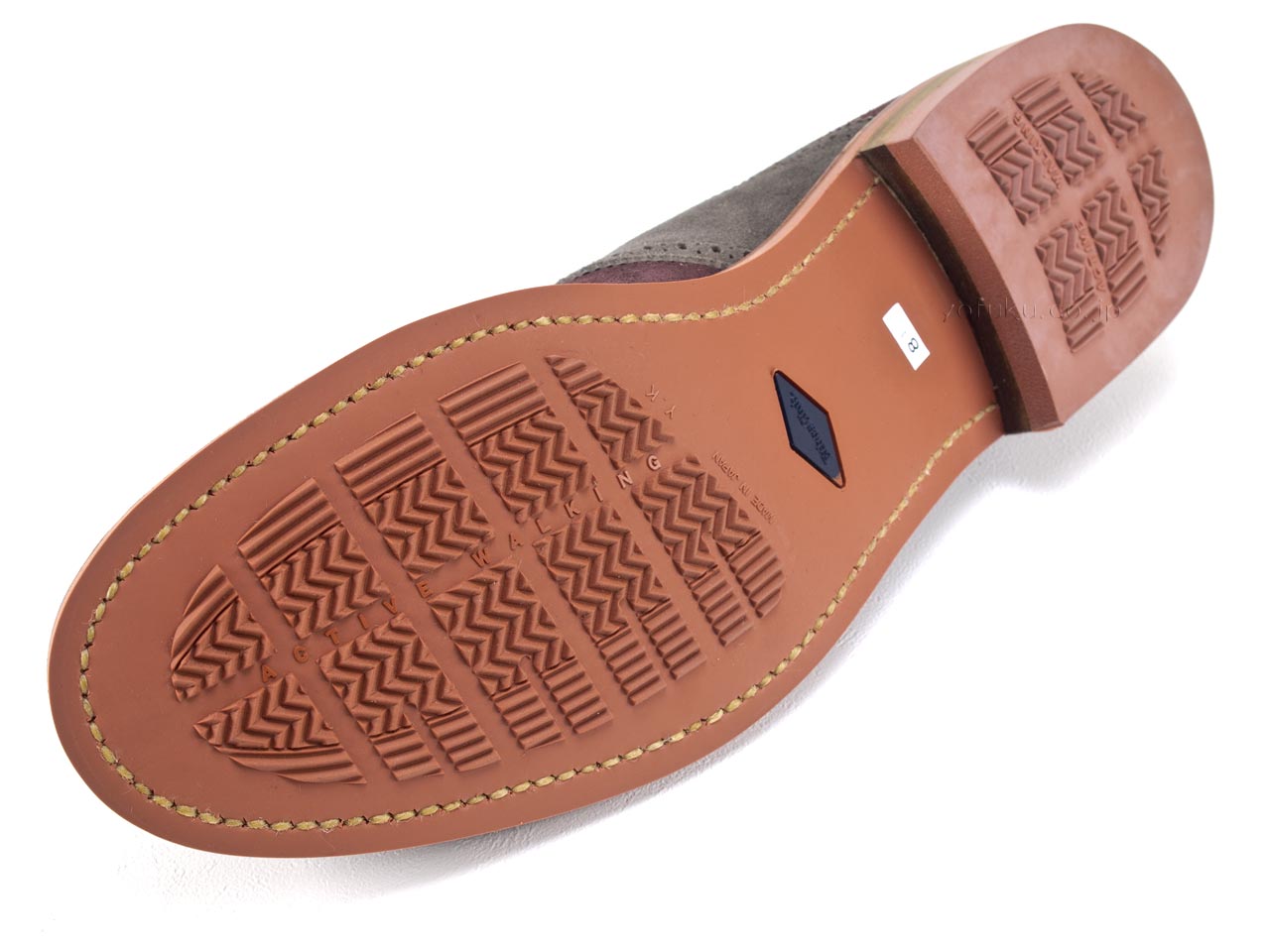 エトスクラブ スズキ エゾ鹿スエード サドルシューズ Ethos Club SUZUKI 9455 WINE GREY