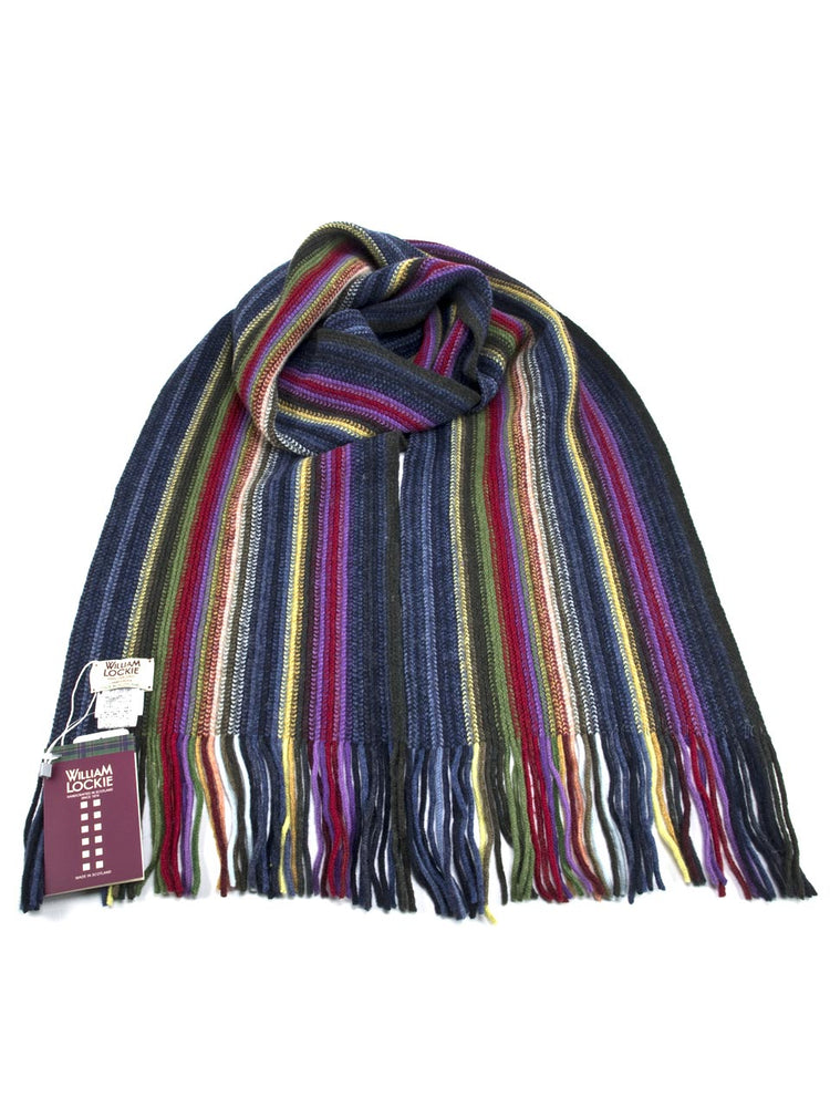 WILLIAM LOCKIE 02890 スコットランド製ラムウール ニットマフラー