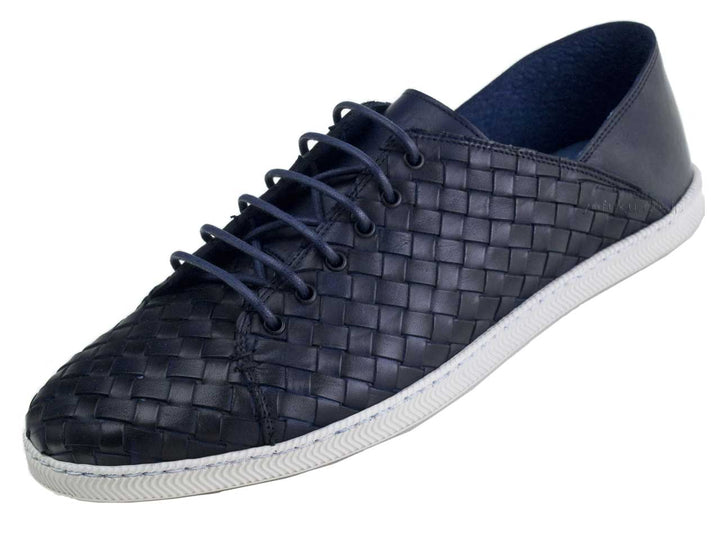 ステファノガンバ イントレチャート ネイビー  STEFANO GAMBA 2451 INTRECCIO BRAID CALF BLUE