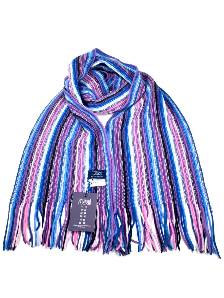 WILLIAM LOCKIE 02890 スコットランド製ラムウール ニットマフラー