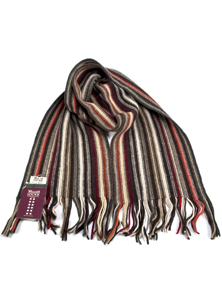 WILLIAM LOCKIE 02890 スコットランド製ラムウール ニットマフラー