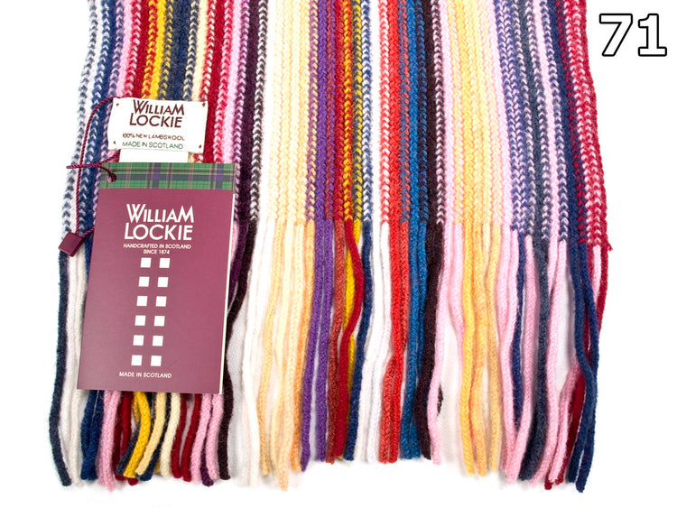 WILLIAM LOCKIE 02890 スコットランド製ラムウール ニットマフラー