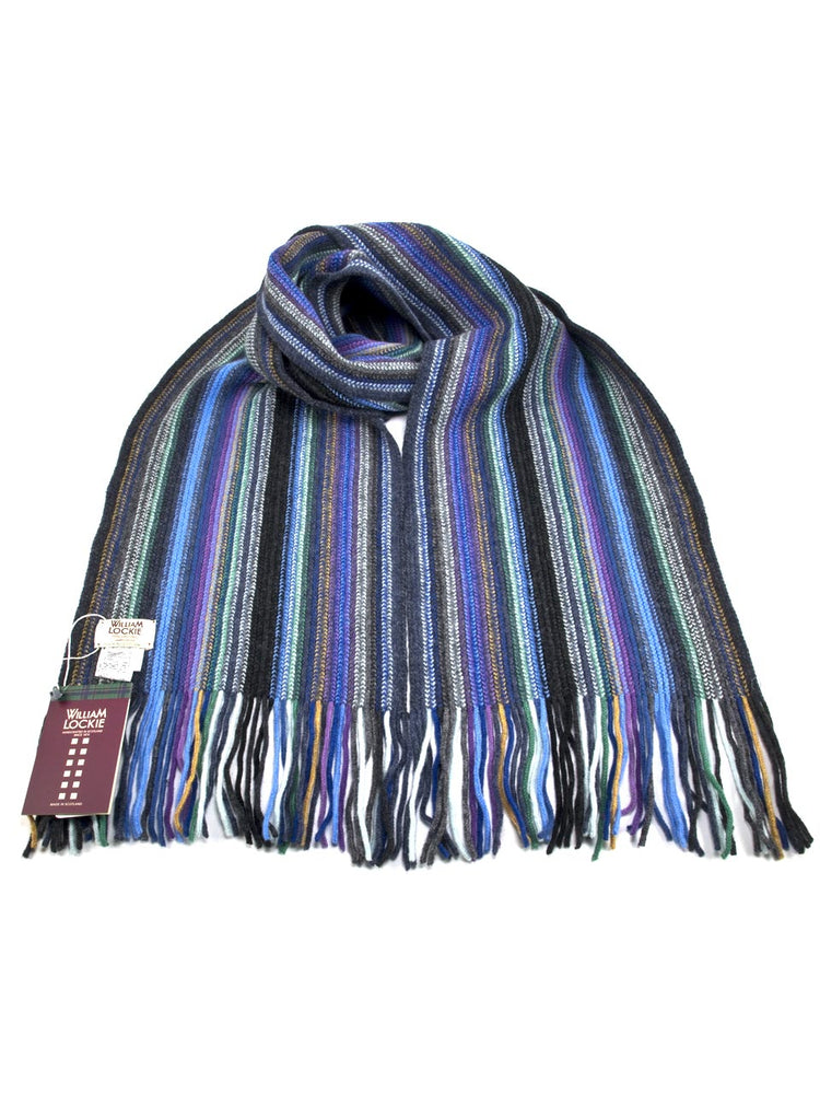 WILLIAM LOCKIE 02890 スコットランド製ラムウール ニットマフラー