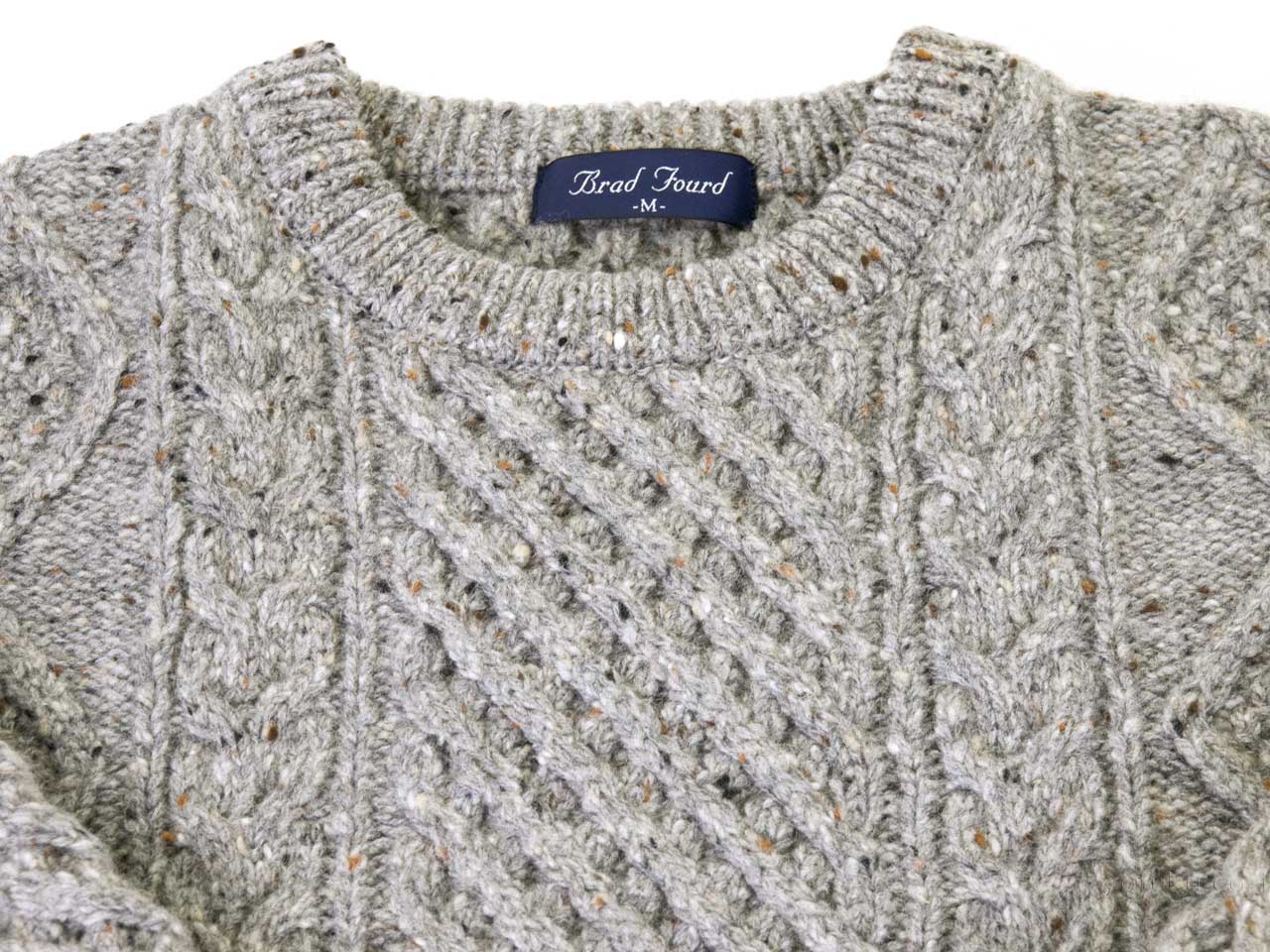 Brad Fourd 296182 5Gネップ アラン柄 クルーネックセーター SUZUKI 洋服店