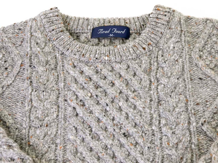 Brad Fourd 296182 5Gネップ アラン柄 クルーネックセーター SUZUKI 洋服店