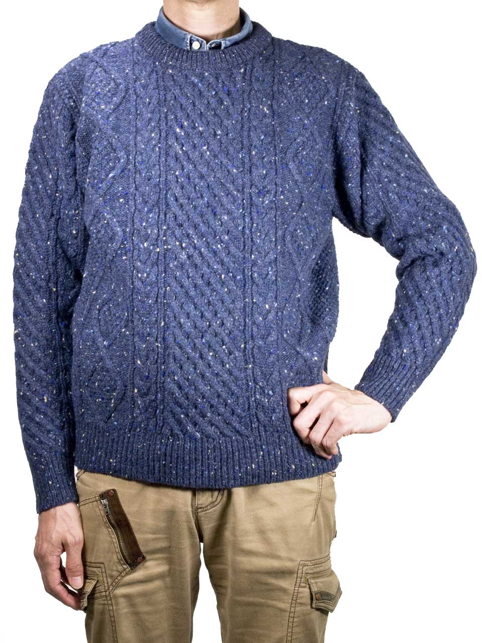 Brad Fourd 296182 5Gネップ アラン柄 クルーネックセーター SUZUKI 洋服店