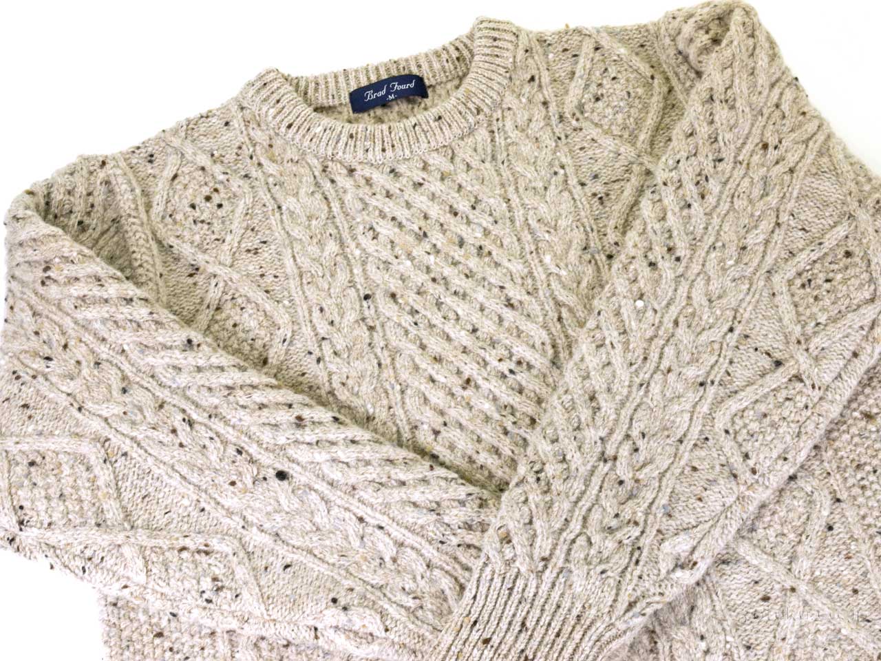 Brad Fourd 296182 5Gネップ アラン柄 クルーネックセーター SUZUKI 洋服店