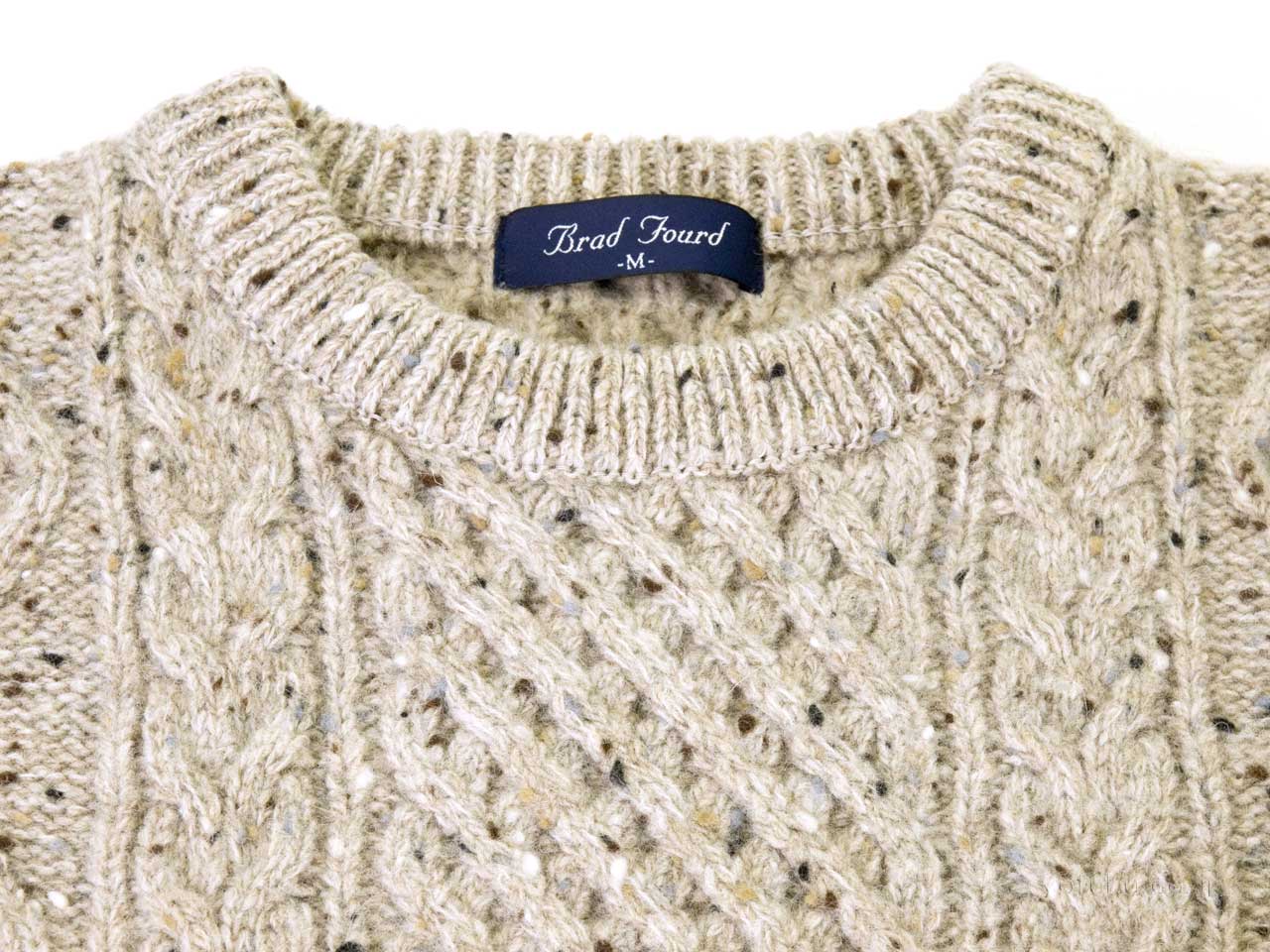 Brad Fourd 296182 5Gネップ アラン柄 クルーネックセーター SUZUKI 洋服店