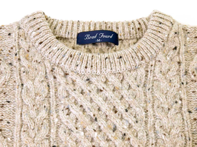 Brad Fourd 296182 5Gネップ アラン柄 クルーネックセーター SUZUKI 洋服店