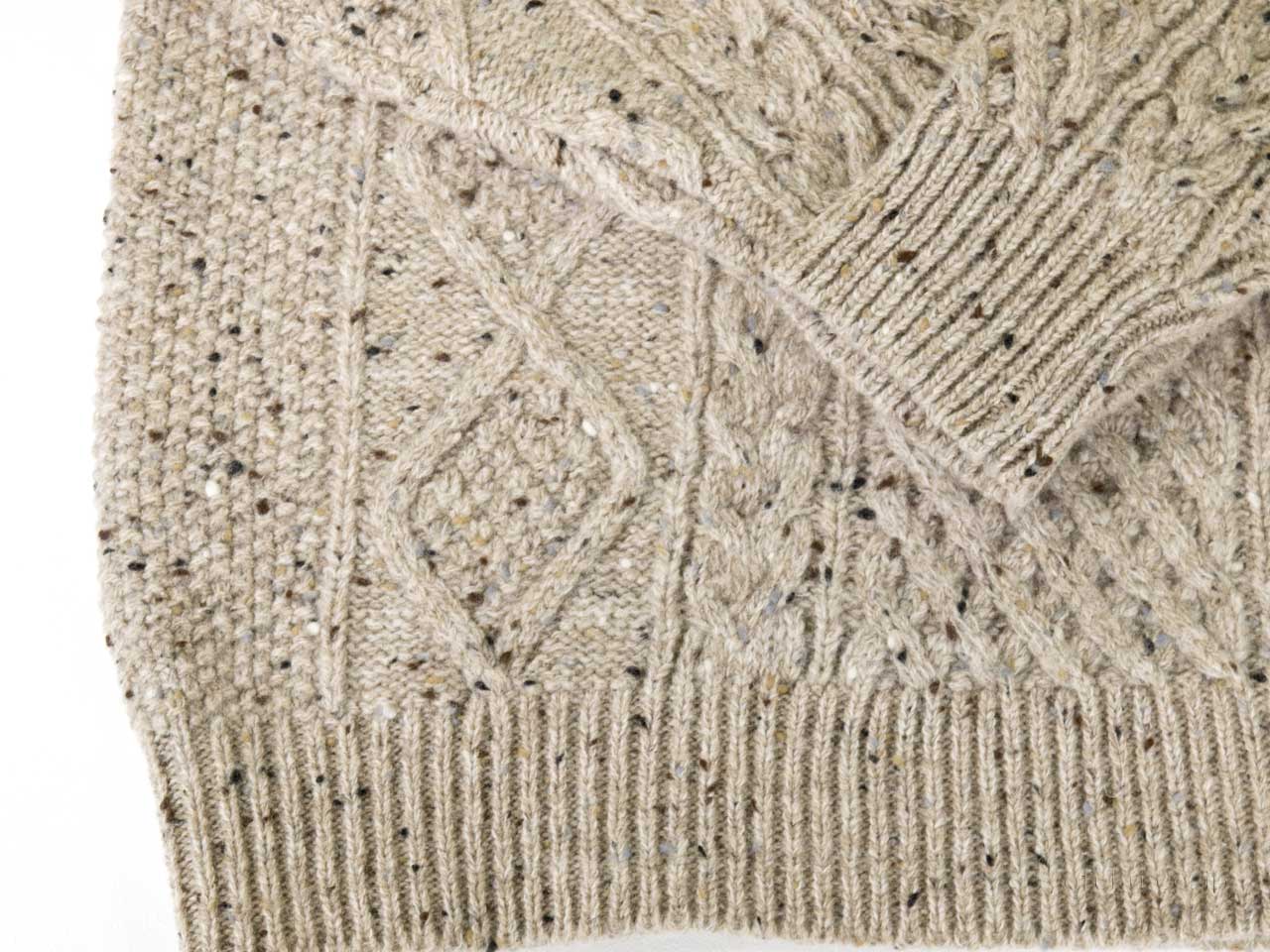 Brad Fourd 296182 5Gネップ アラン柄 クルーネックセーター SUZUKI 洋服店