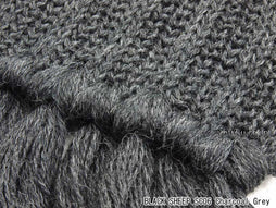 ブラックシープ マフラー BLACK SHEEP SC06 （太編み）CharcoalGrey(炭色