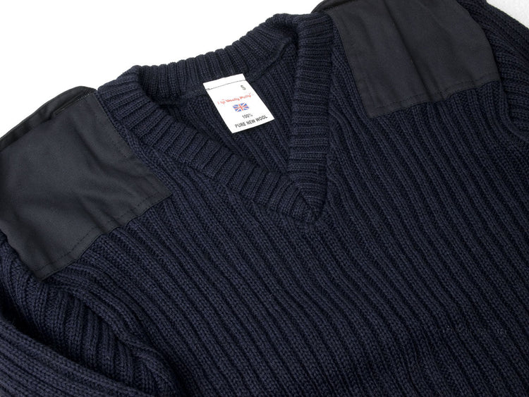 COMMANDO  753 ロイヤルネイビー Vセーター SUZUKI 洋服店