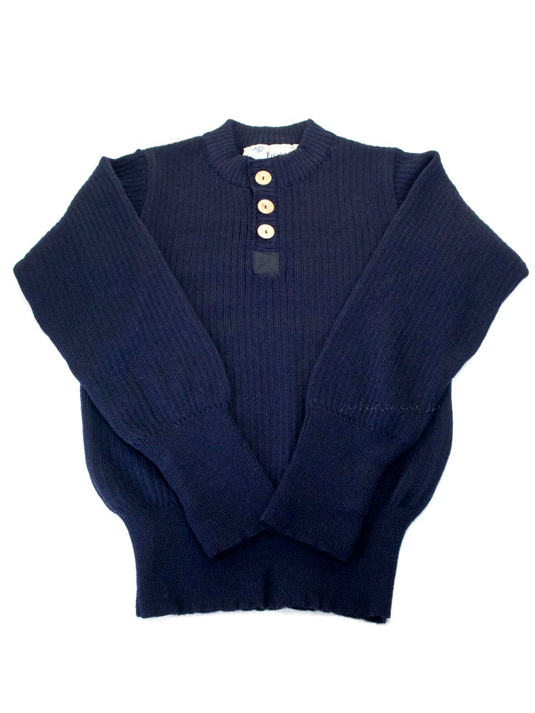 COMMANDO  NAUTICAL 41094 Navy ヘンリーネックセーター Henly SUZUKI 洋服店