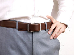 Men's belt steplessly adjustable FURIKO buckle belt